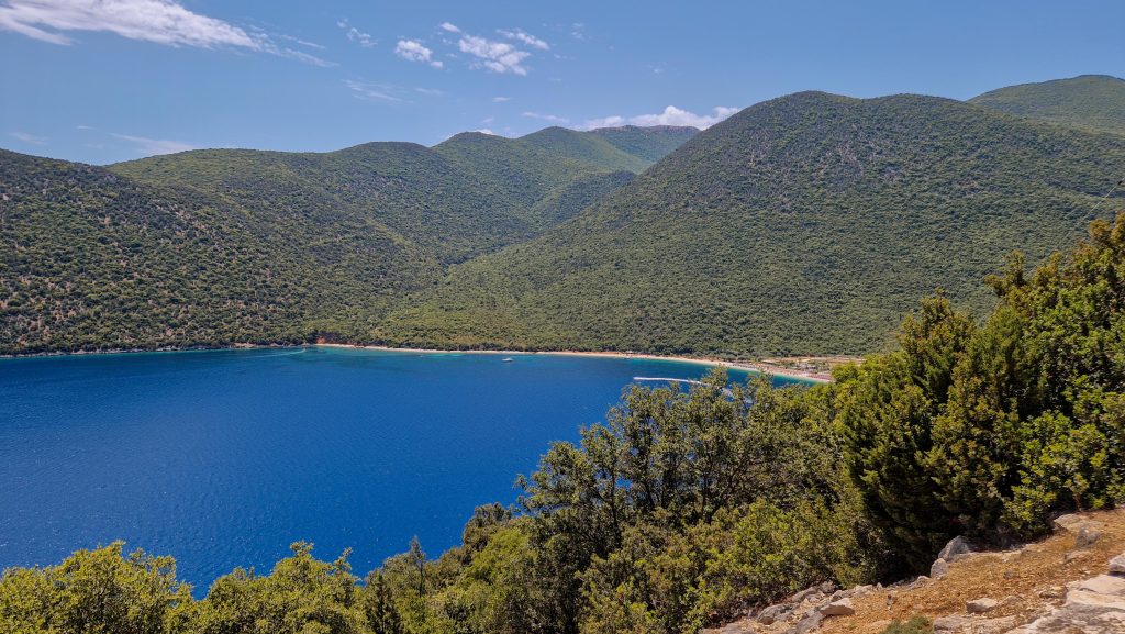 Ausblick auf den Antisamos beach