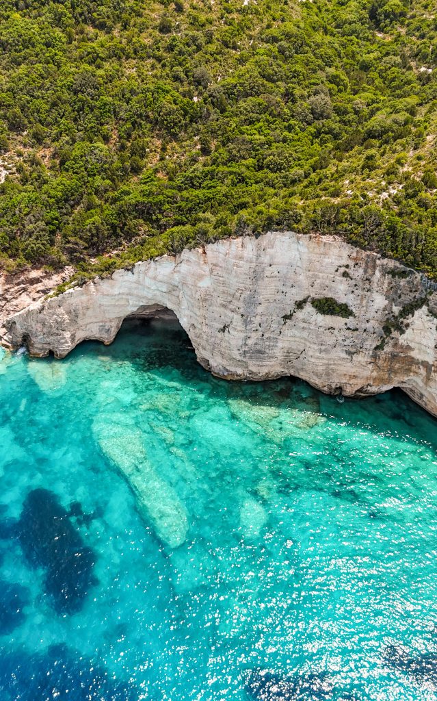 Kristallklares Wasser in Kefalonia während unseres Urlaubs