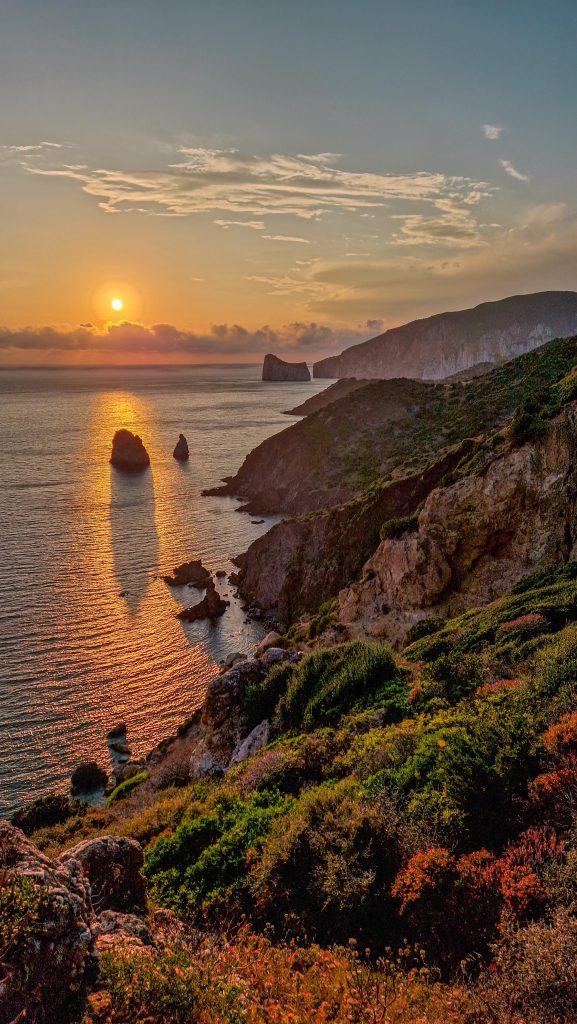 Schönster Sonnenuntergang auf Sardinien